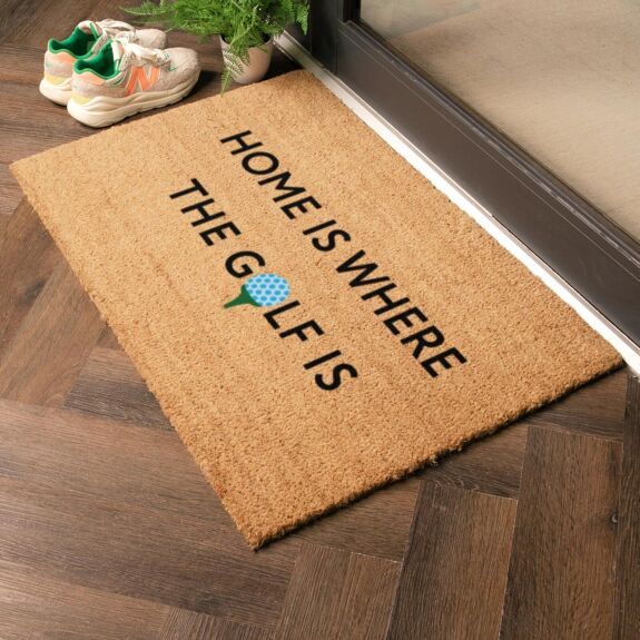 Home is where the golf is doormat