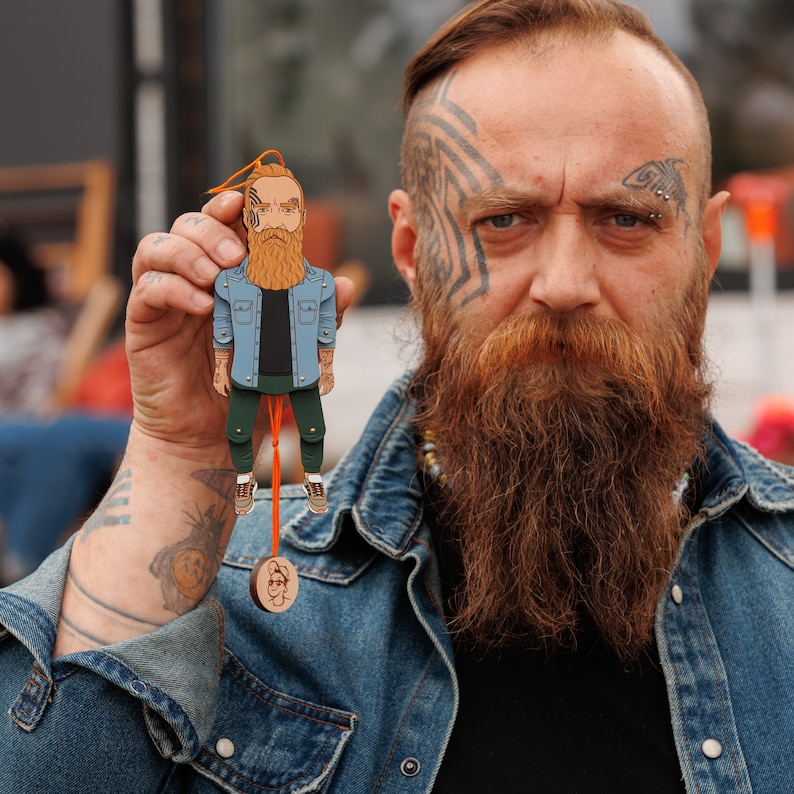 Personalized portrait puppet - wooden moving doll from photo, custom anniversary couple bobblehead, wedding cake topper figurine