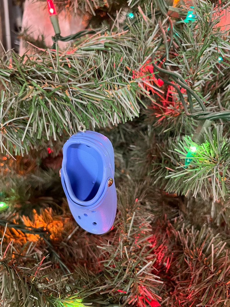 Croc Christmas Ornament - mini, colorful