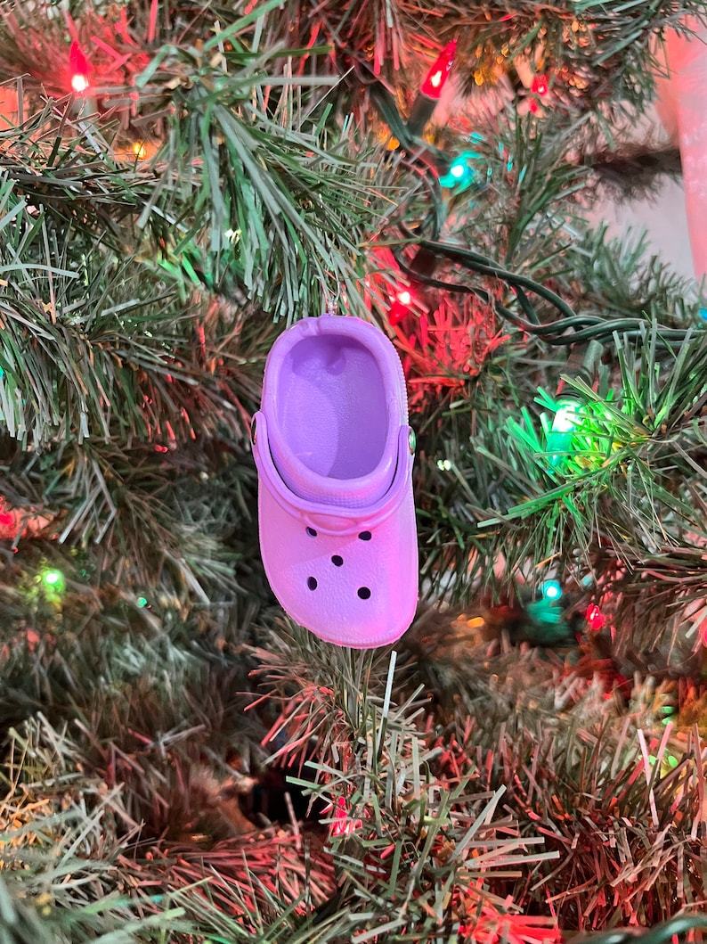 Croc Christmas Ornament - mini, colorful