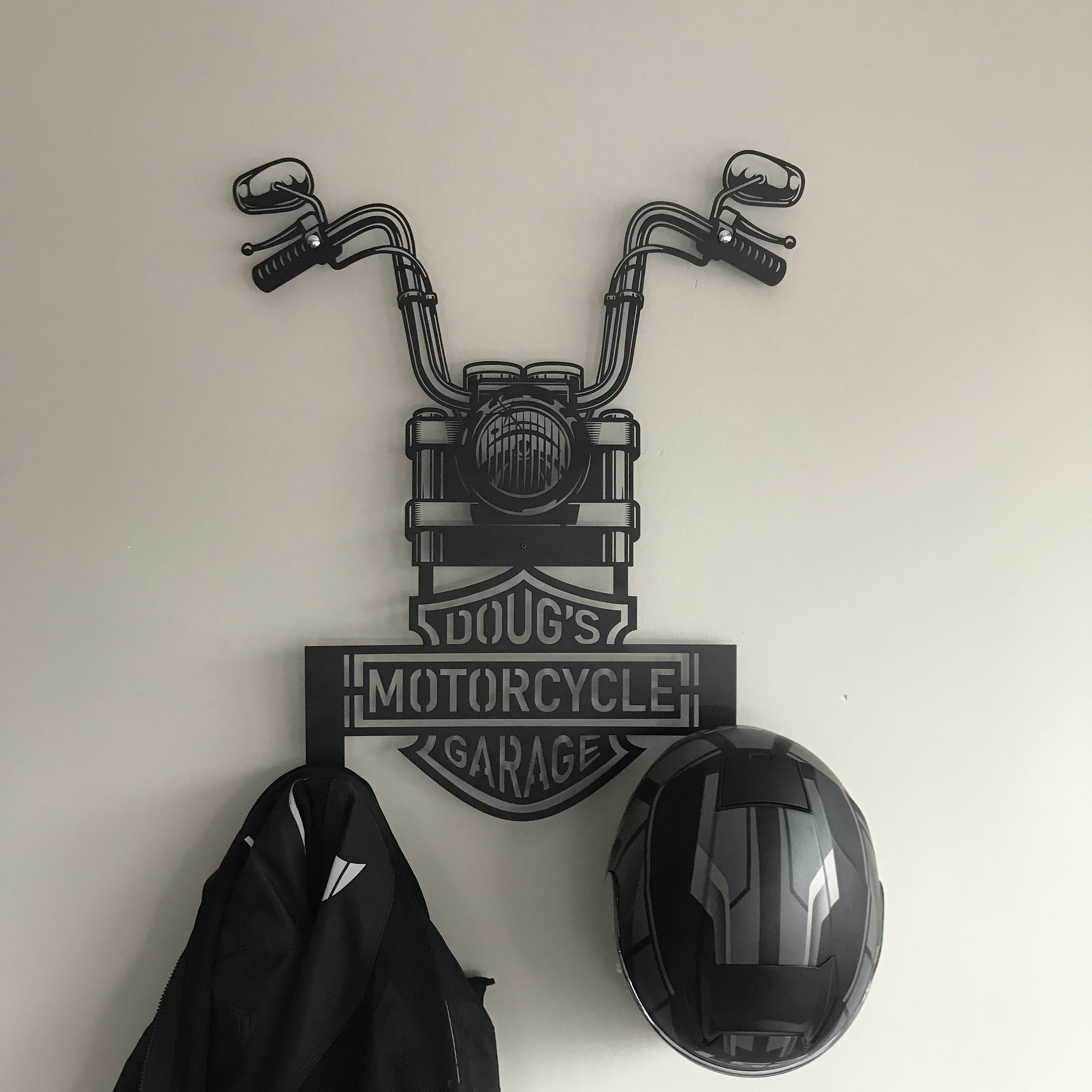 Custom Motorcycle Helmet Holder, Great Gift for Bikers