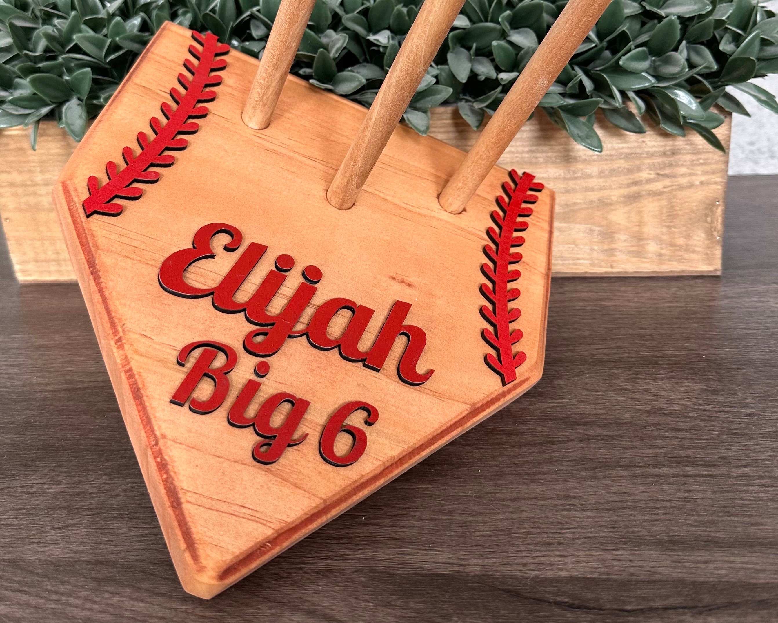 Customized Baseball Ring Holder, Softball Ring Display, Sports Ring Display, Medal Display, Athlete Gift, Sports Decor, Home Plate Ring