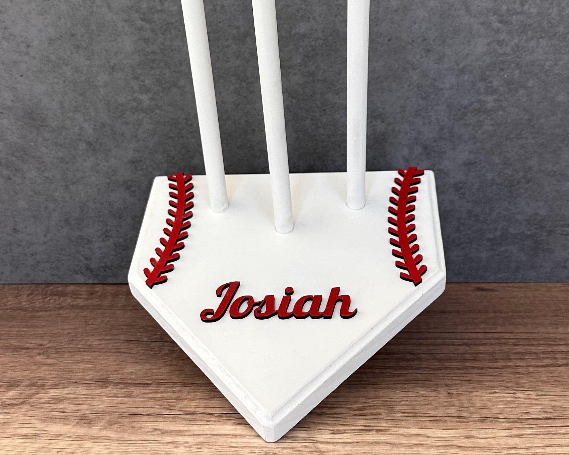 Customized Baseball Ring Holder, Softball Ring Display, Sports Ring Display, Medal Display, Athlete Gift, Sports Decor, Home Plate Ring