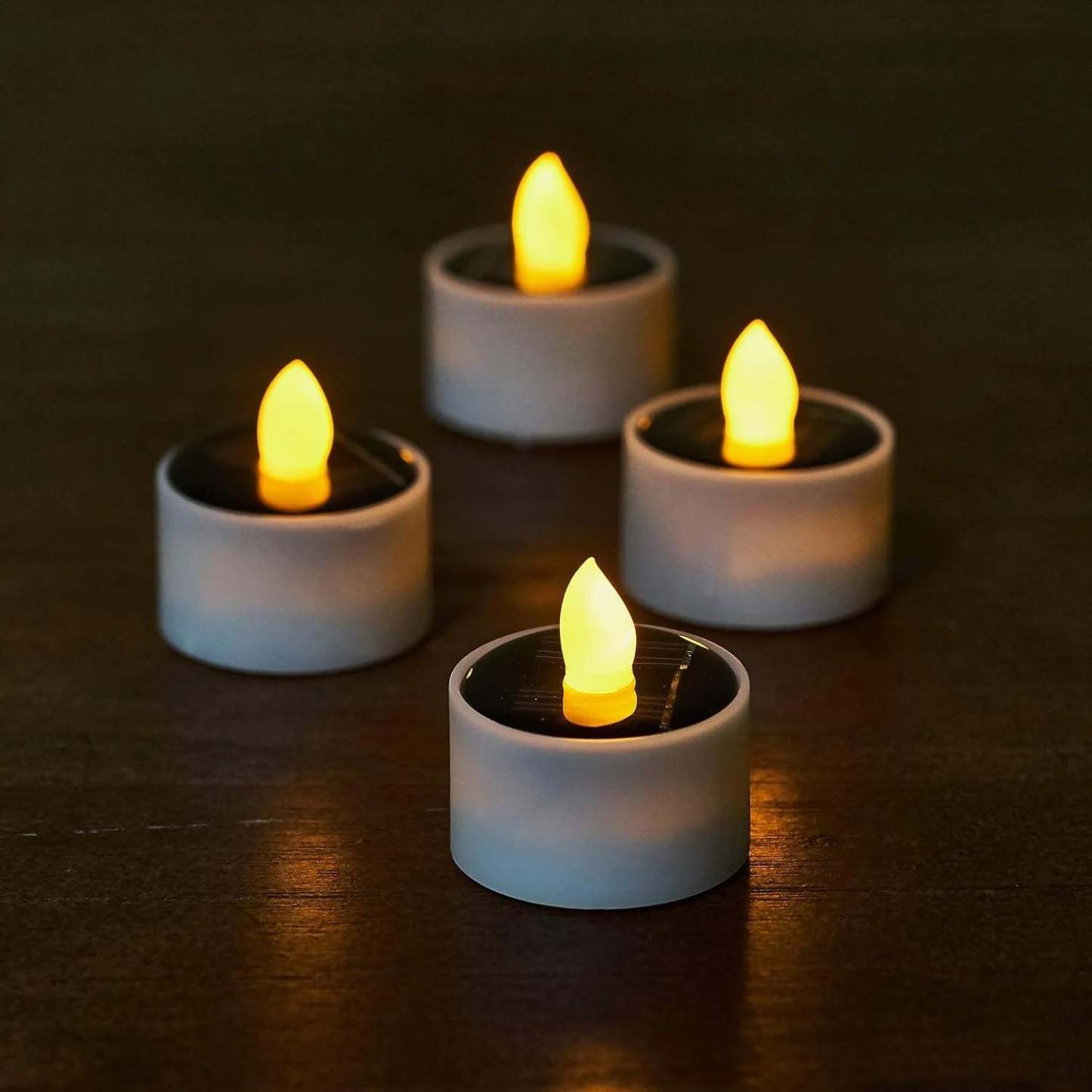 Outdoor Solar Hanging Lanterns - Pack of 4