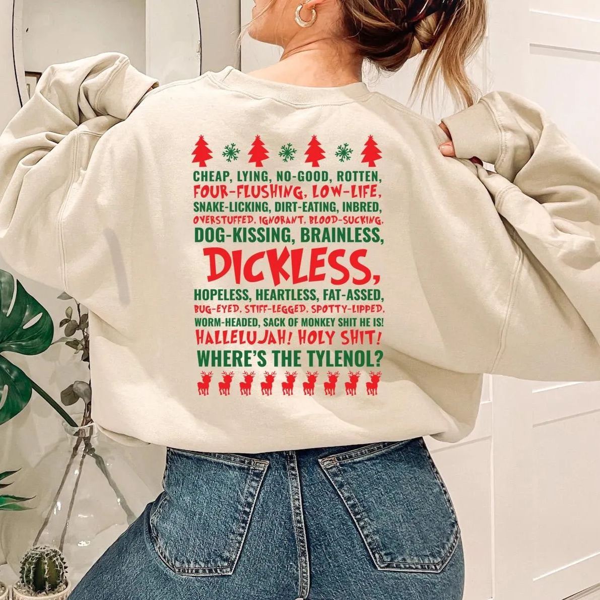 Griswold Family Christmas Shirt, Funny Christmas Shirt, Dickless Sweatshirt,Clark Griswold Shirt