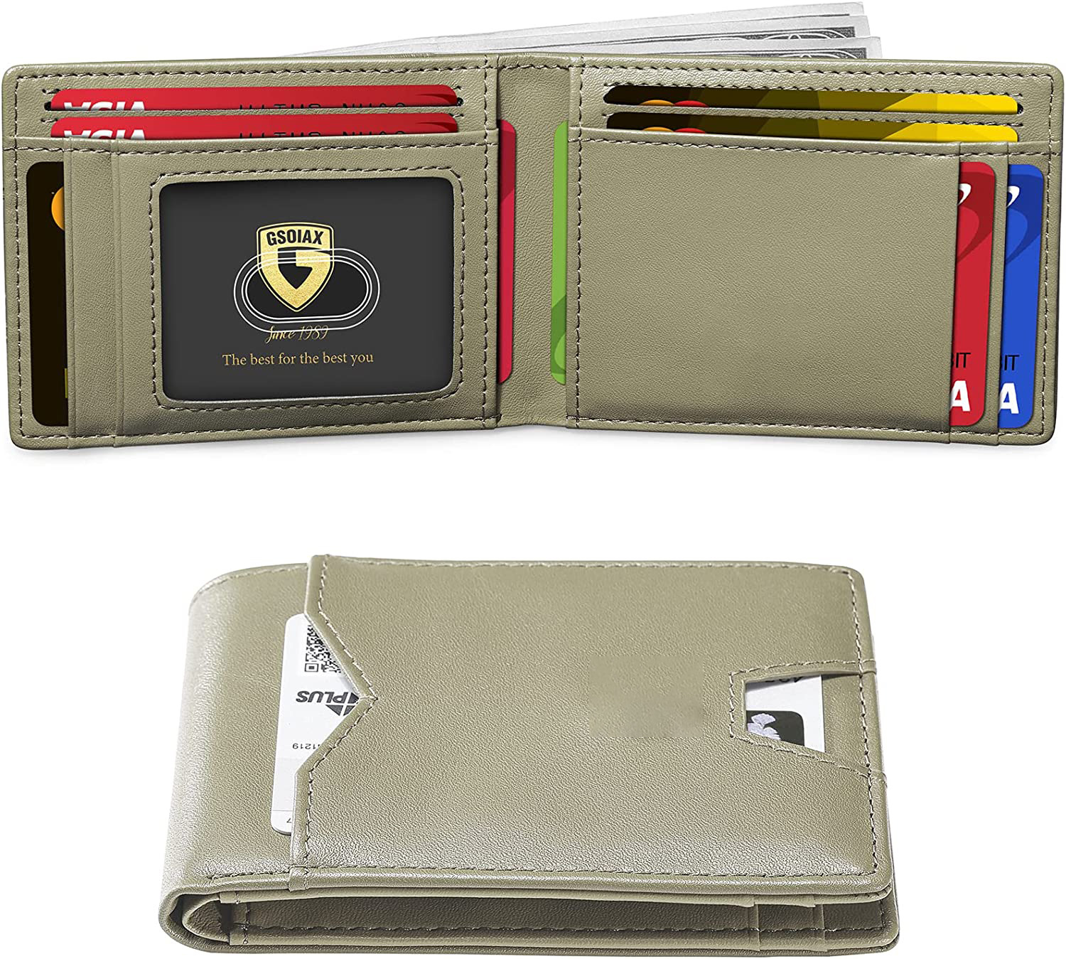 Men's Slim Wallet with RFID Blocking