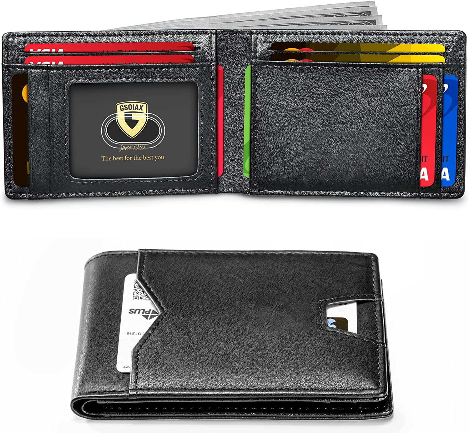 Men's Slim Wallet with RFID Blocking