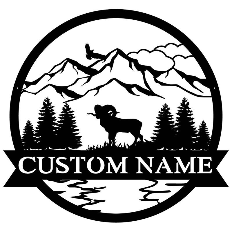 Custom Ram Metal Wall Art With LED Lights