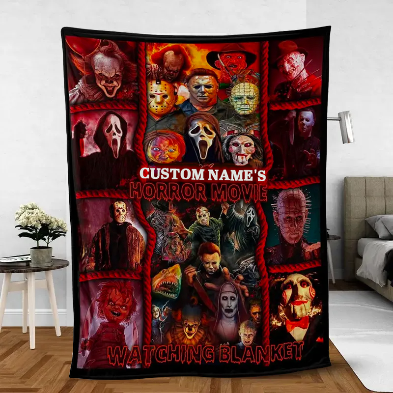 🎁Custom Horror Movie Watching Blanket, This is My Horror Movie Blanke