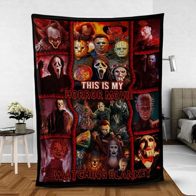 This is My Horror Movie Watching Blanket, This is My Horror Movie Blanket, Halloween Blanket,