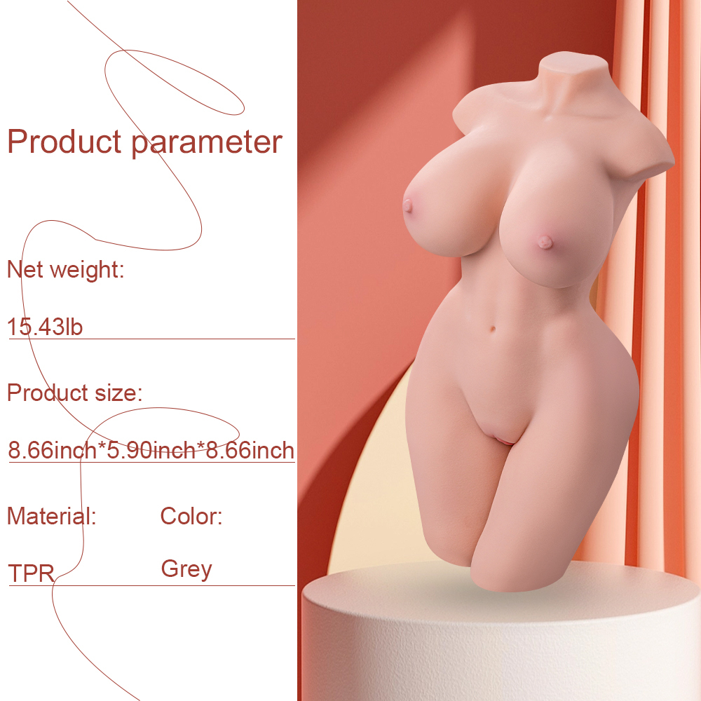 Xingse Große Brust Hyperrealistische 50.97cm TPE Sexpuppe in lila Spitze SQ-MA20059