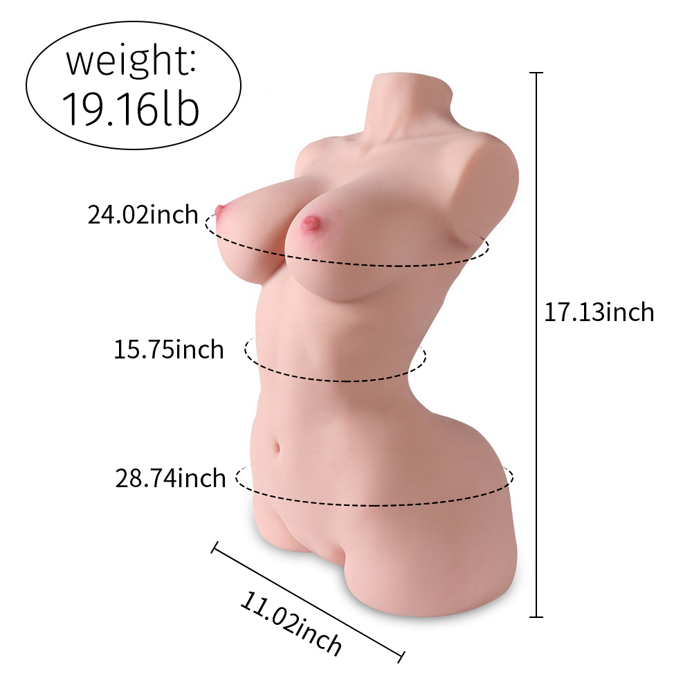 Xingse Hyperrealistische Große Brüste TPE Gentlewoman Puppe 43.5cm SQ-MA20026-1