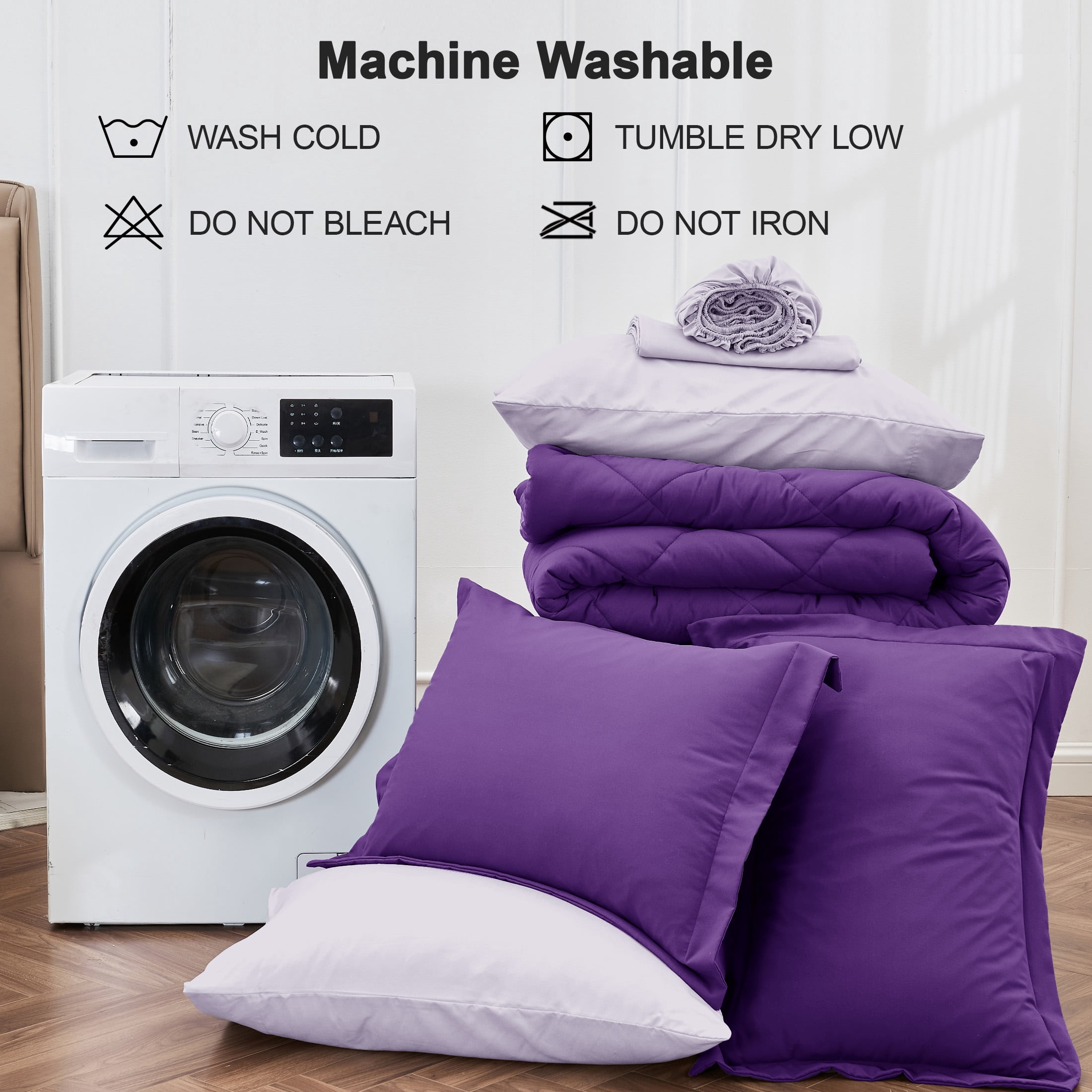 Sasttie 7-Piece Reversible Comforter Set, Bed in a Bag, All-Season Bedding Set product image 7