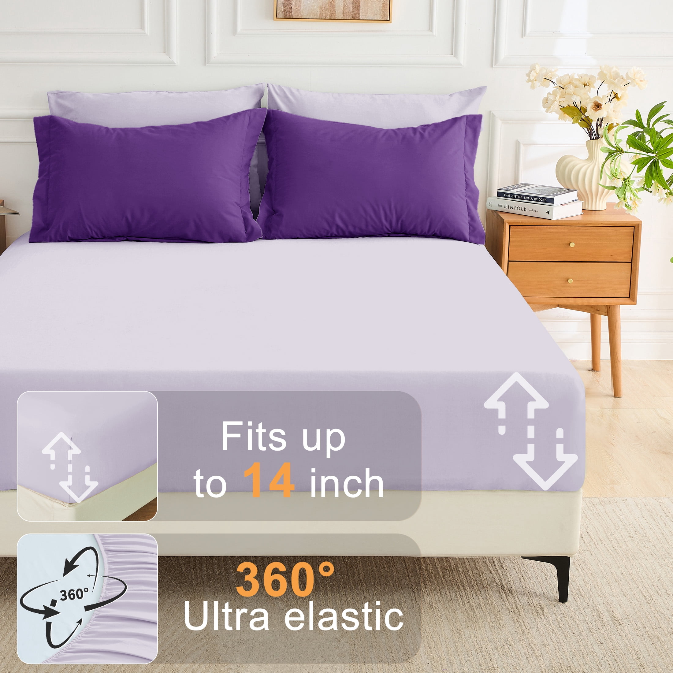 Sasttie 7-Piece Reversible Comforter Set, Bed in a Bag, All-Season Bedding Set product image 1