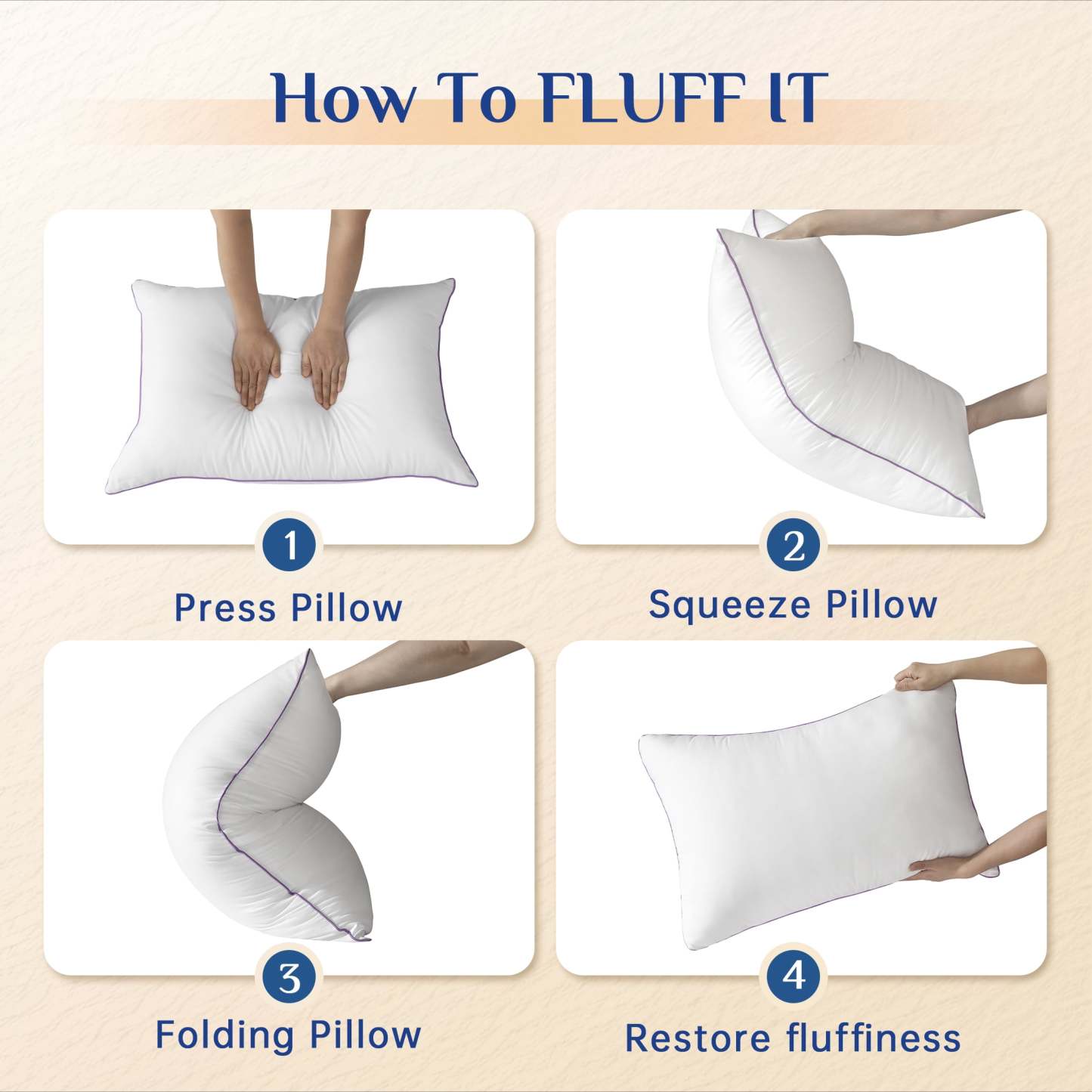 Sasttie Hotel Down Alternative Bed Pillows for Side, Back & Stomach Sleepers product image 5