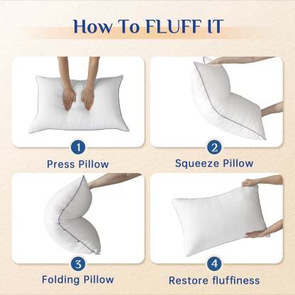 Sasttie Hotel Down Alternative Bed Pillows for Side, Back & Stomach Sleepers product image 5