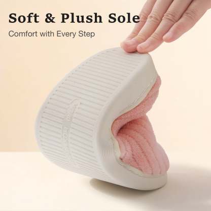 Sasttie Women's Plush Memory Foam House Slippers with Anti-Skid Rubber Sole product image 3
