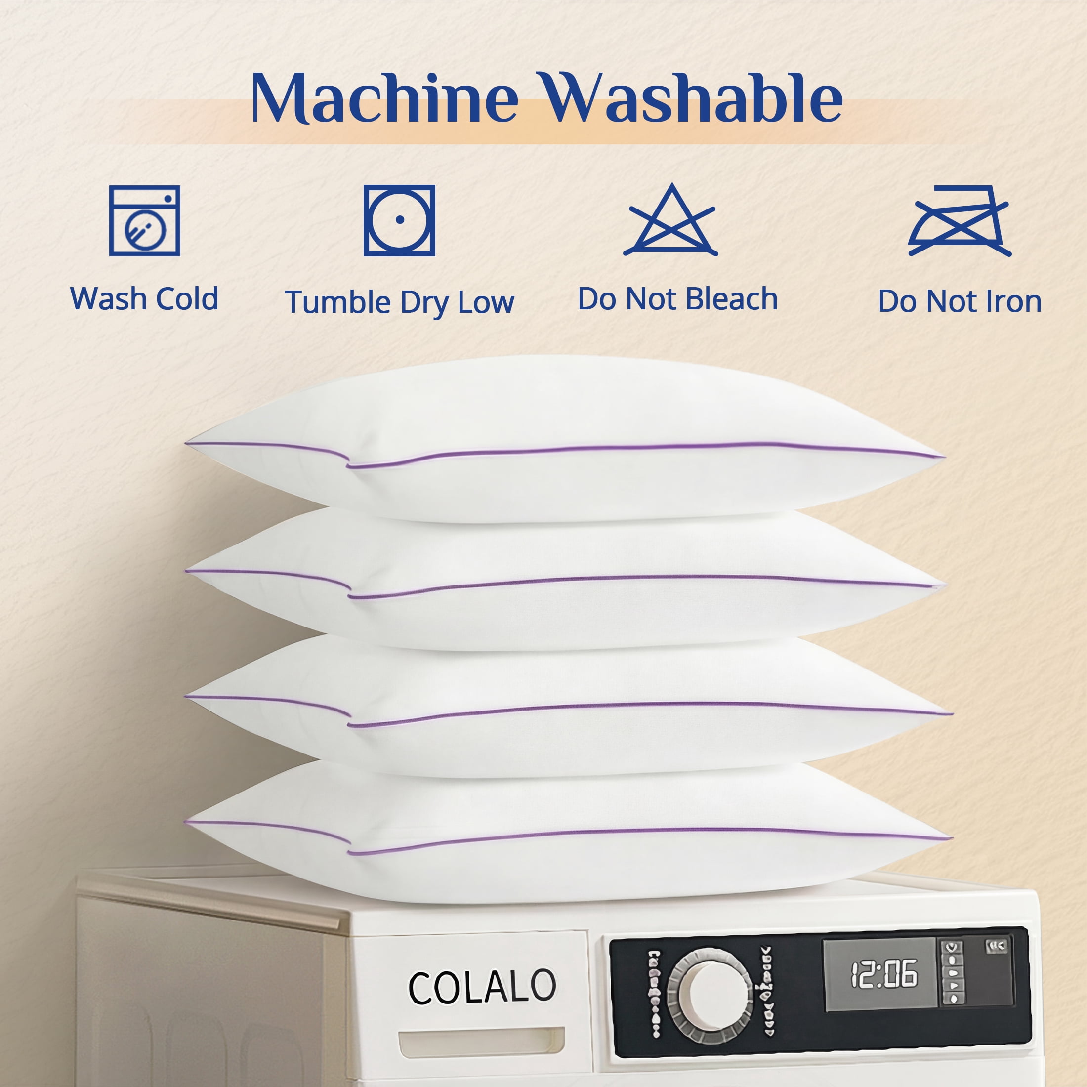 Sasttie Hotel Down Alternative Bed Pillows for Side, Back & Stomach Sleepers product image 4
