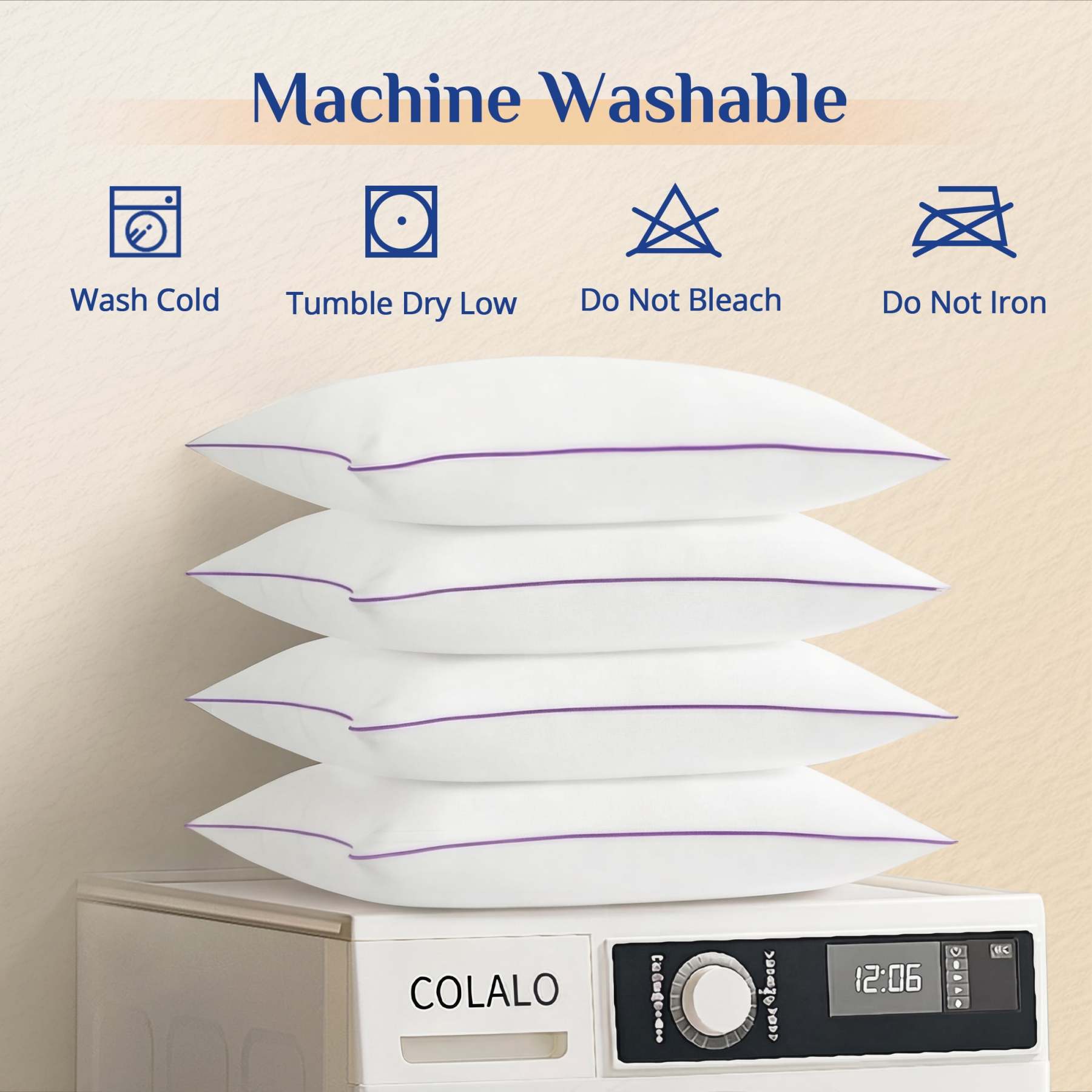 Sasttie Hotel Down Alternative Bed Pillows for Side, Back & Stomach Sleepers product image 4