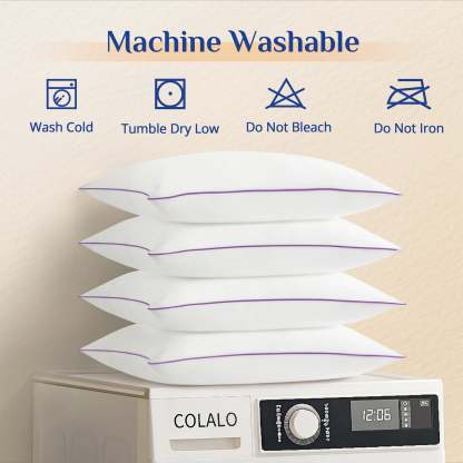 Sasttie Hotel Down Alternative Bed Pillows for Side, Back & Stomach Sleepers product image 4