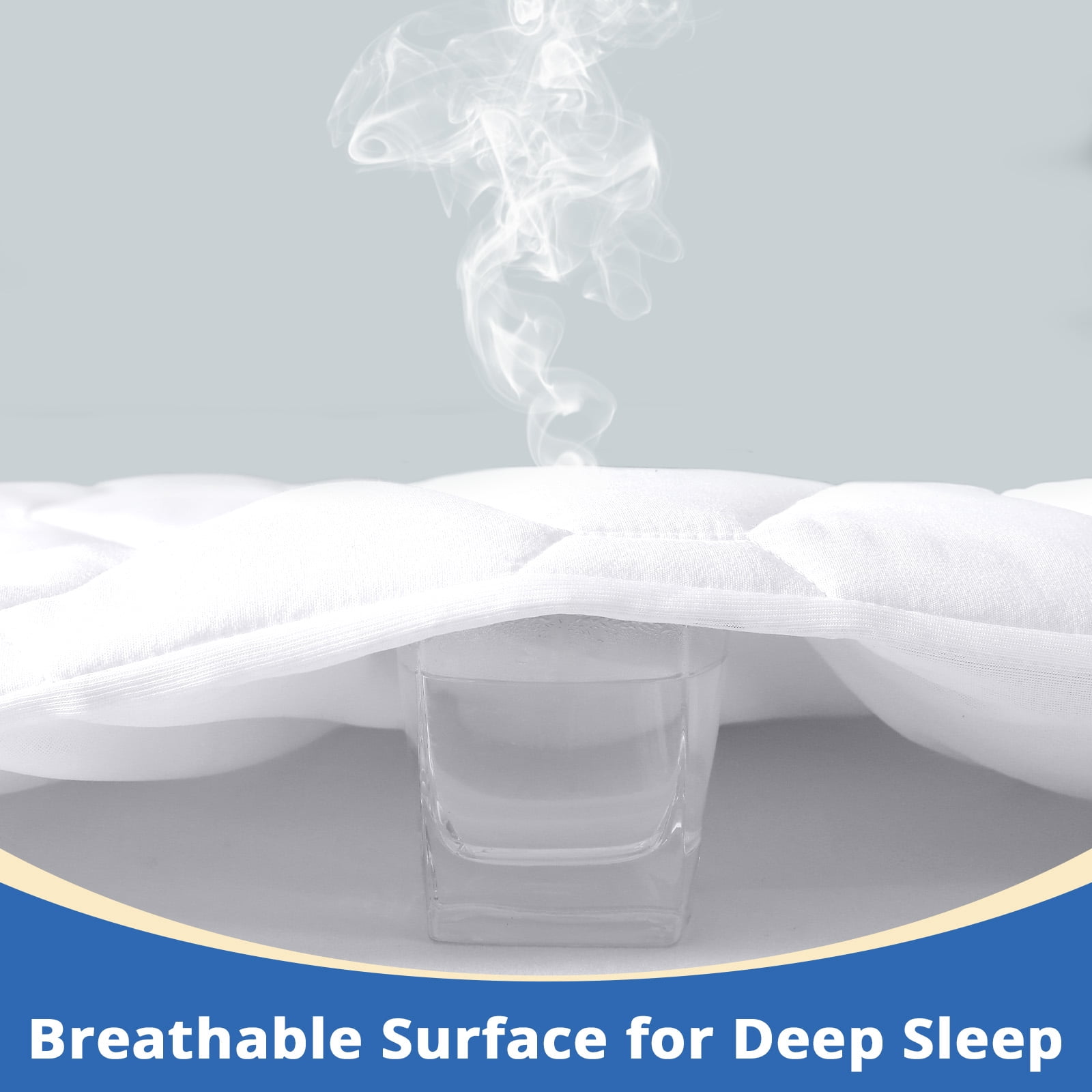 Sasttie Quilted Waterproof Mattress Protector, Deep Pocket Mattress Pad product image 7