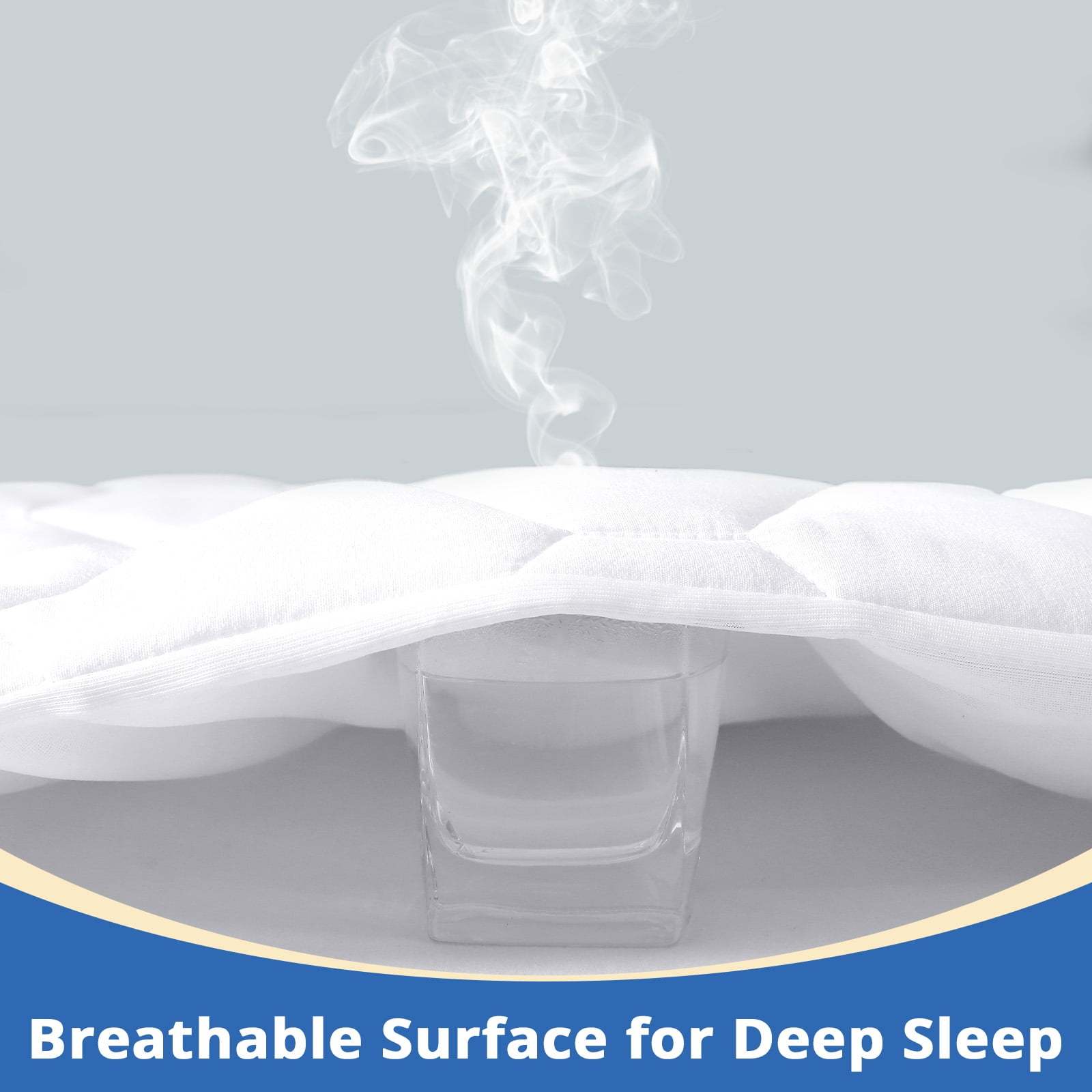 Sasttie Quilted Waterproof Mattress Protector, Deep Pocket Mattress Pad product image 7