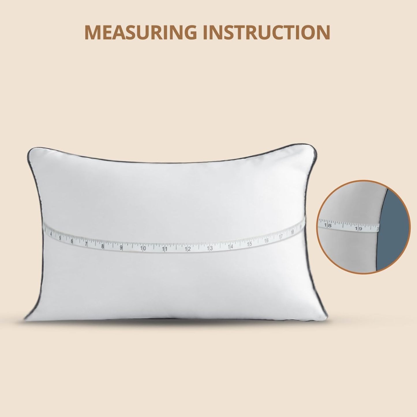 Sasttie 12x20 Pillow Insert Set of 2, Lumber Pillow Insert for Bed Couch and Sofa, 12 by 20 Throw Pillow Inserts, Machine Washable Decorative Throw Pillows, White