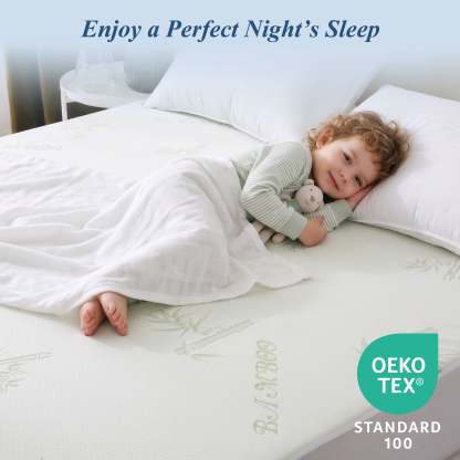 Sasttie 100% Waterproof Mattress Protector, Breathable Noiseless Deep Pocket Mattress Cover product image 2