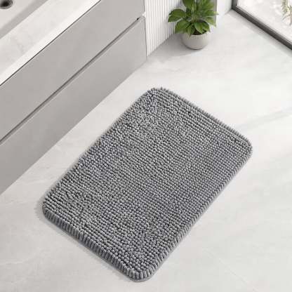 Sasttie Chenille Bathroom Rugs, Quick Dry Washable Bath Mats with Rubber Backing product image 3
