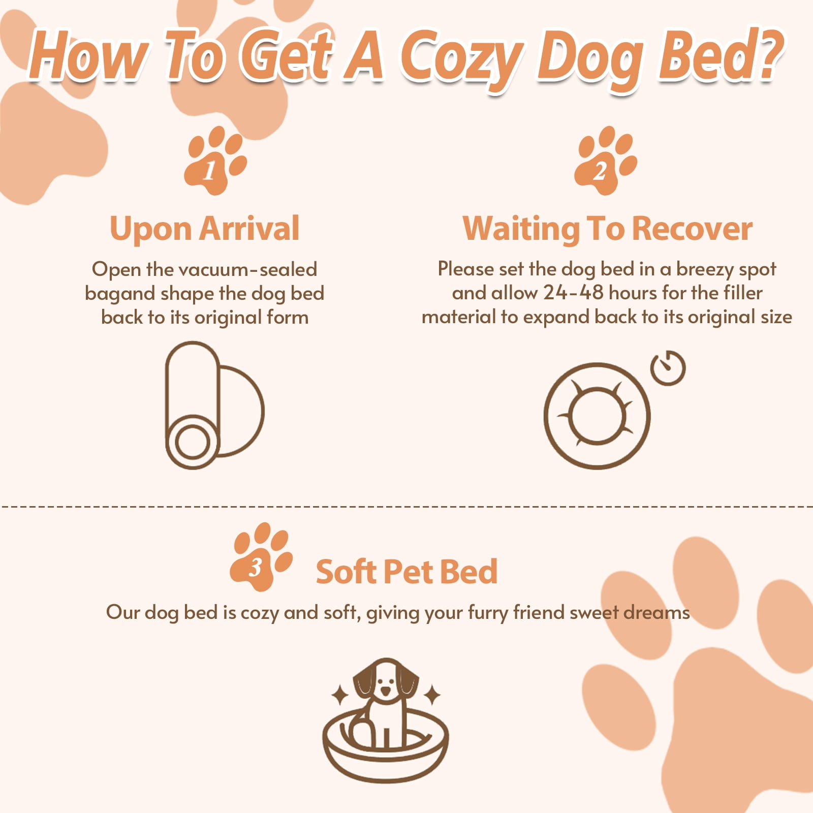 Sasttie Calming Donut Dog Bed, Washable Round Plush Faux Fur Pet Bed product image 7