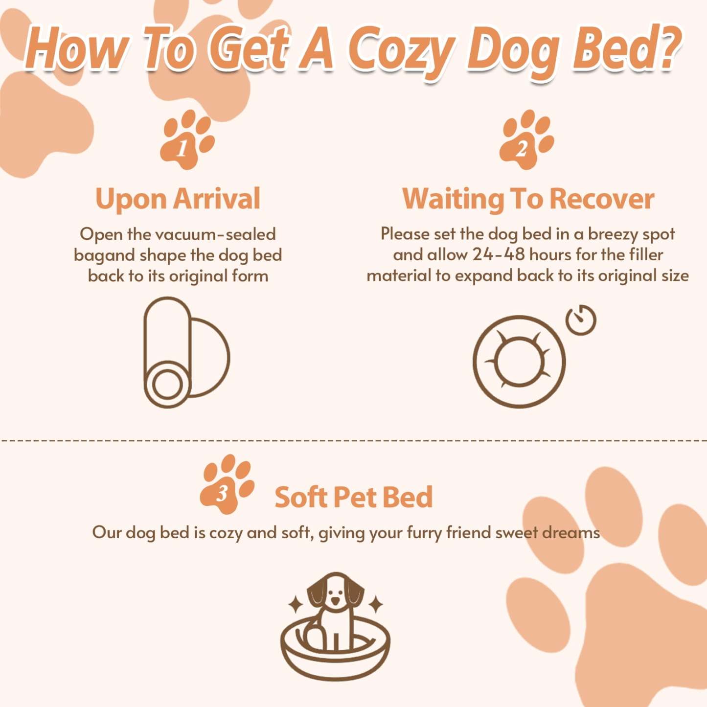 Sasttie Calming Donut Dog Bed, Washable Round Plush Faux Fur Pet Bed product image 7