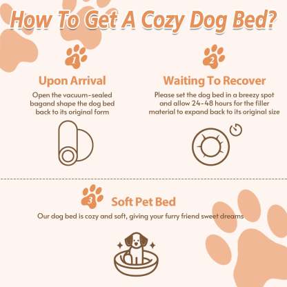 Sasttie Calming Donut Dog Bed, Washable Round Plush Faux Fur Pet Bed product image 7