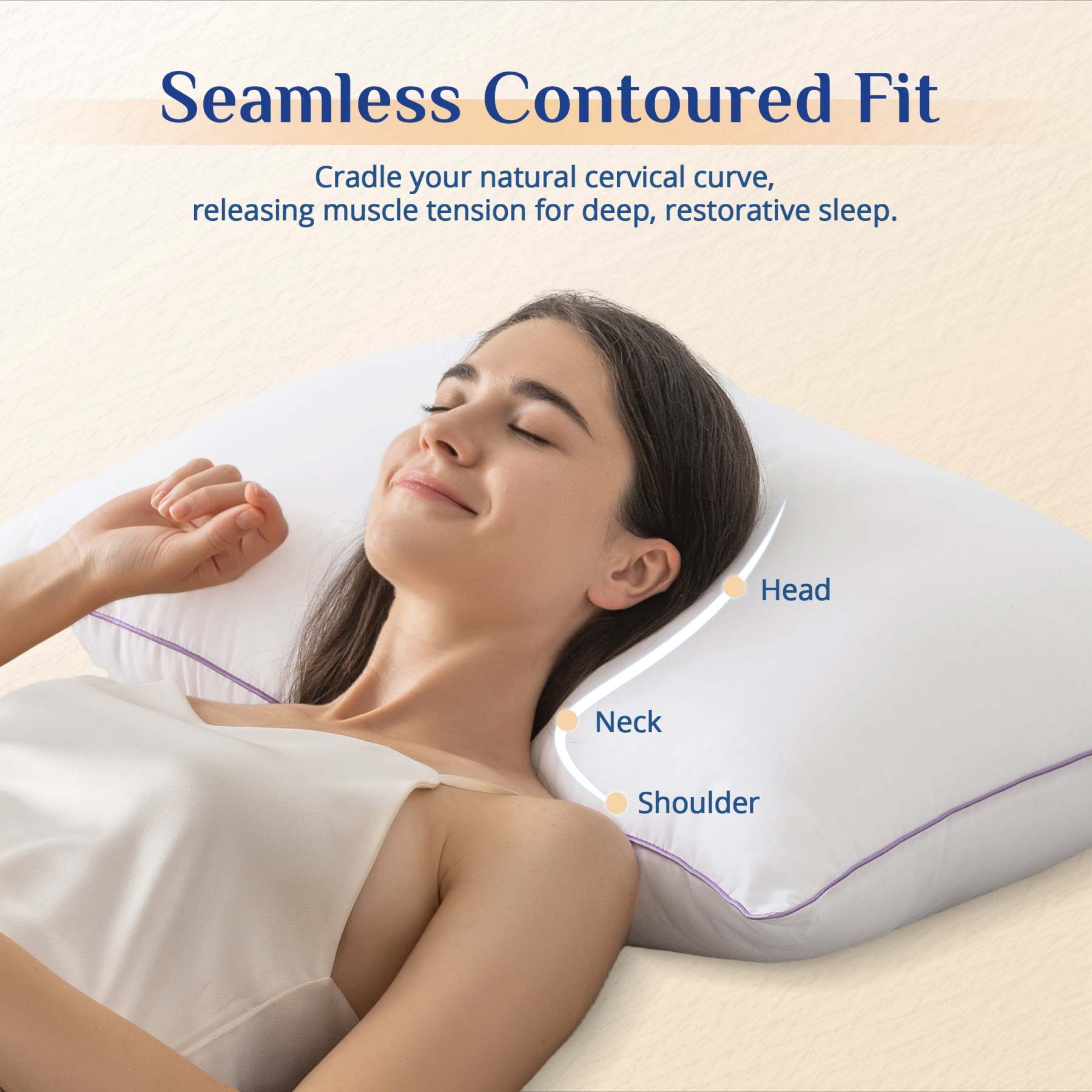 Sasttie Hotel Down Alternative Bed Pillows for Side, Back & Stomach Sleepers product image 7