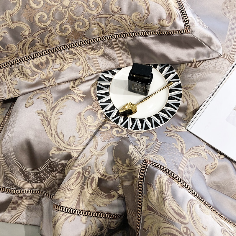 Kate Brocade Duvet Cover Set (Egyptian Cotton Jacquard)