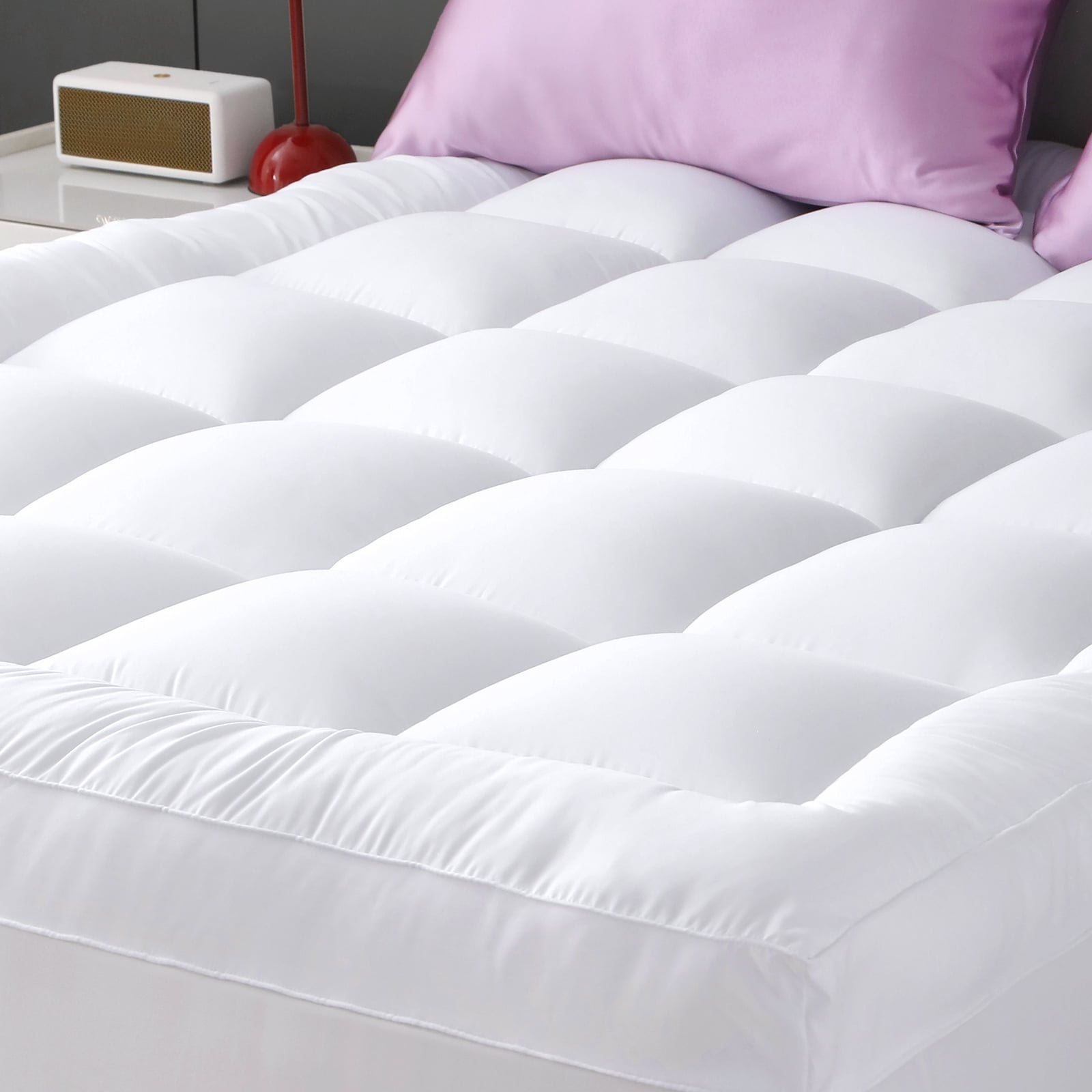 Sasttie Extra Thick 800GSM Mattress Topper, Pillow Top Deep Pocket Mattress Pad - Full