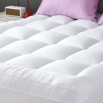 Sasttie Extra Thick 800GSM Mattress Topper, Pillow Top Deep Pocket Mattress Pad - Full