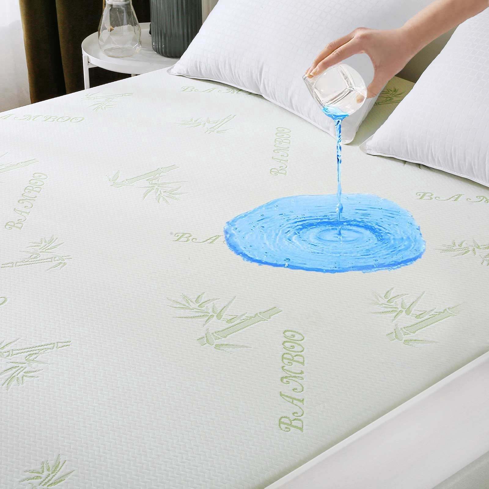 Sasttie 100% Waterproof Mattress Protector, Breathable Noiseless Deep Pocket Mattress Cover - Twin XL / 1 Pack