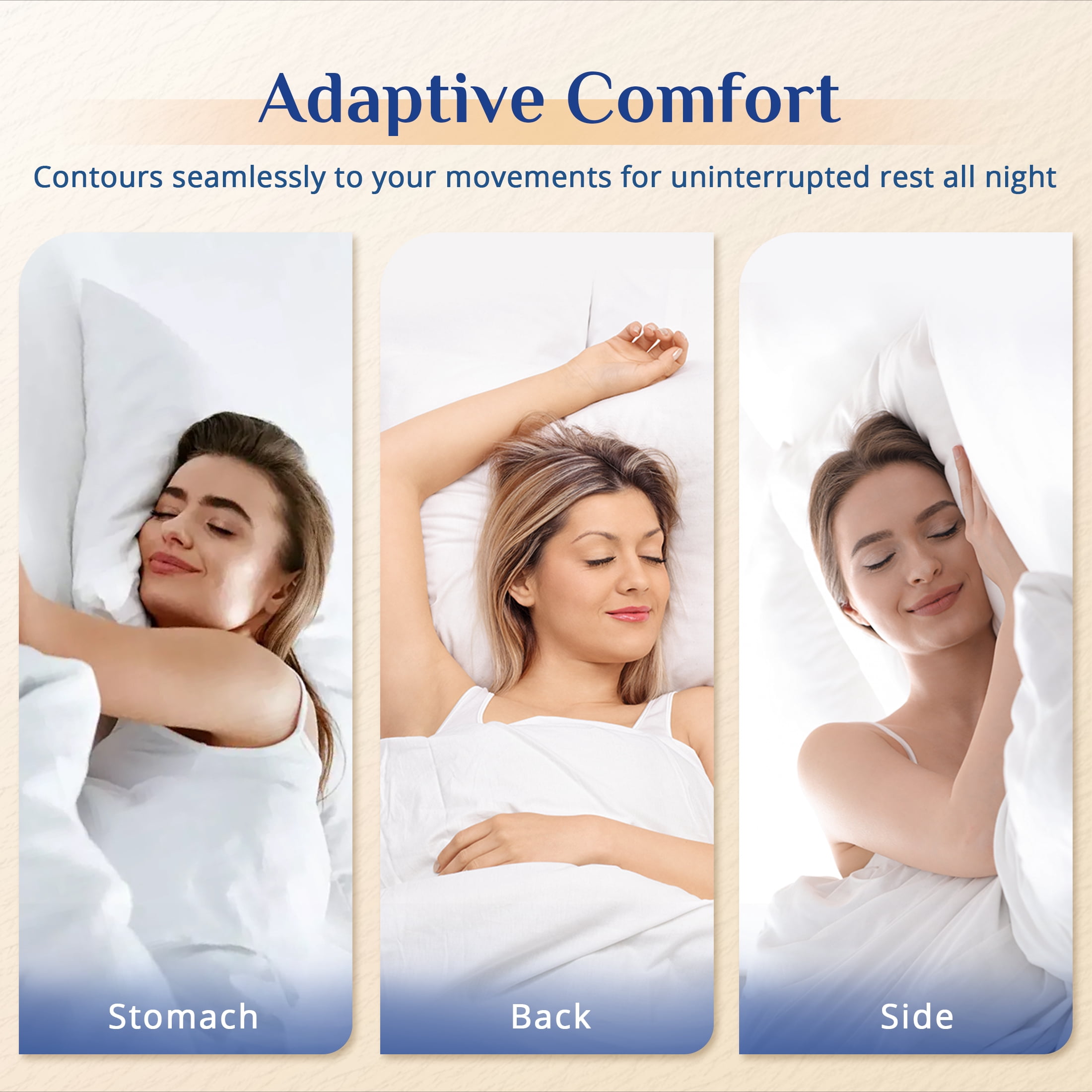 Sasttie Hotel Down Alternative Bed Pillows for Side, Back & Stomach Sleepers product image 9