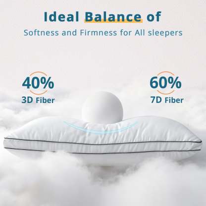 Sasttie Gusseted Bed Pillows, Supportive Down Alternative Hotel Quality Pillows product image 1
