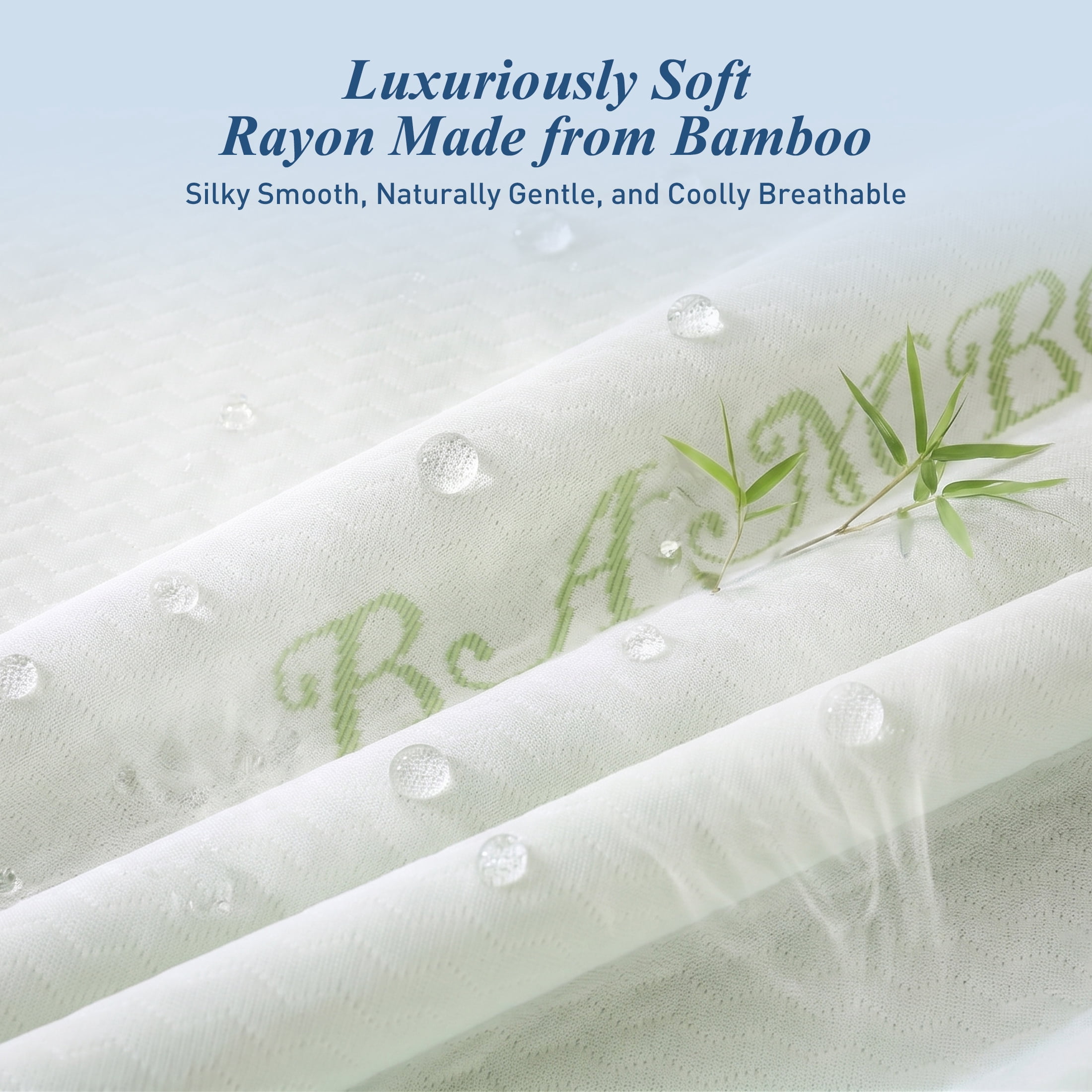 Sasttie 100% Waterproof Mattress Protector, Breathable Noiseless Deep Pocket Mattress Cover product image 6