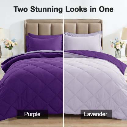 Sasttie 7-Piece Reversible Comforter Set, Bed in a Bag, All-Season Bedding Set product image 4
