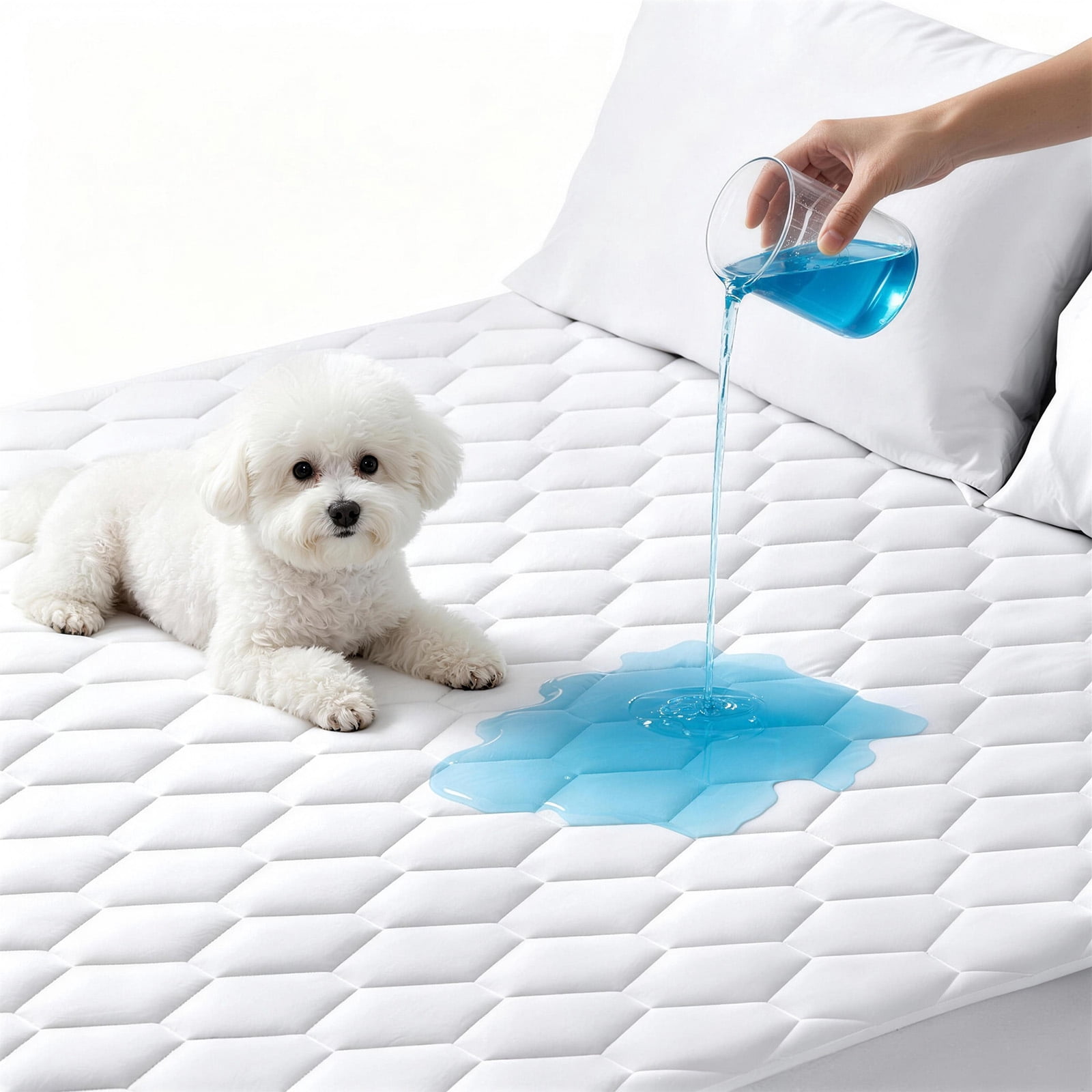 Sasttie Quilted Waterproof Mattress Protector, Deep Pocket Mattress Pad - Twin / 1 Pack