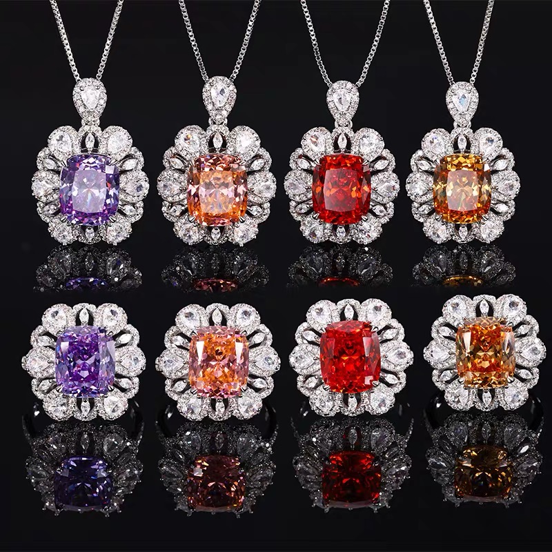 MJYjewelry Colorful Gemstone Jewelry Earring Ring & Necklace Bags