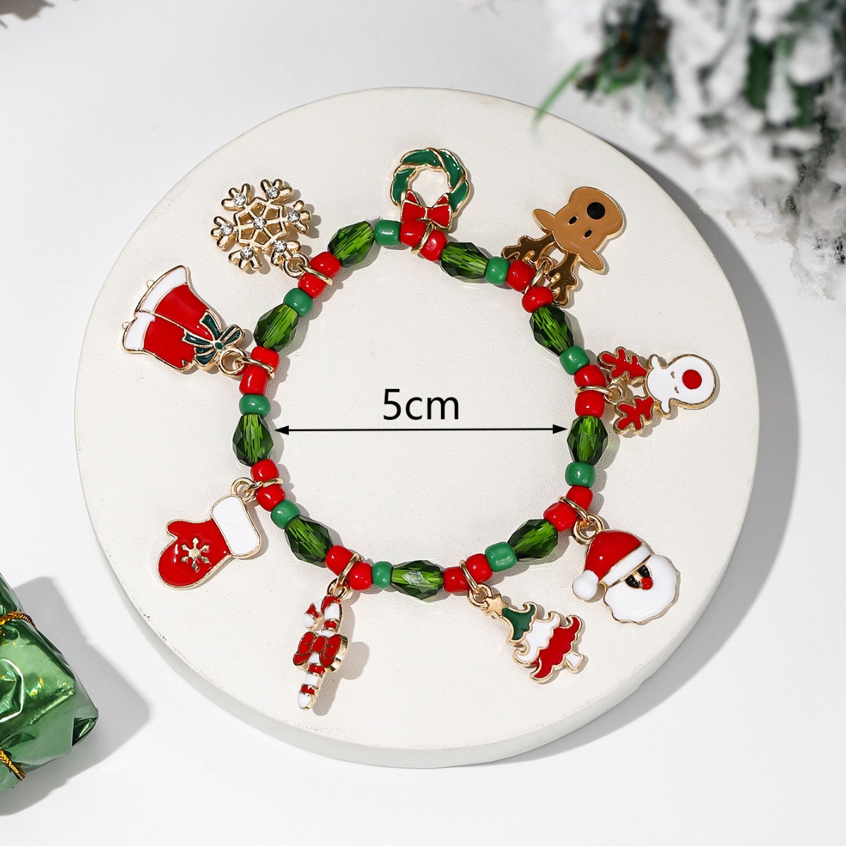 Snow Christmas bracelet