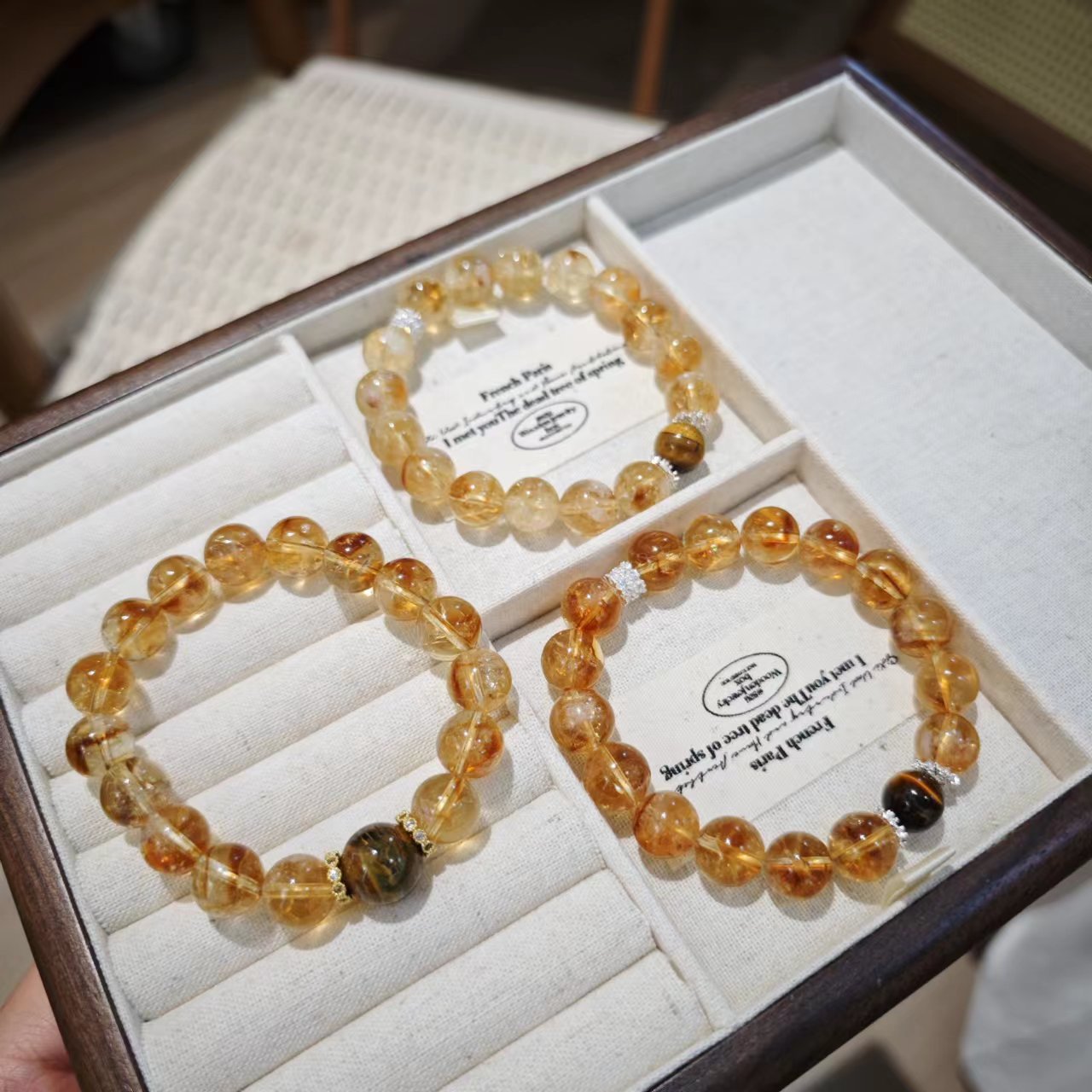 Open Bags One Crystal Stone Bracelet