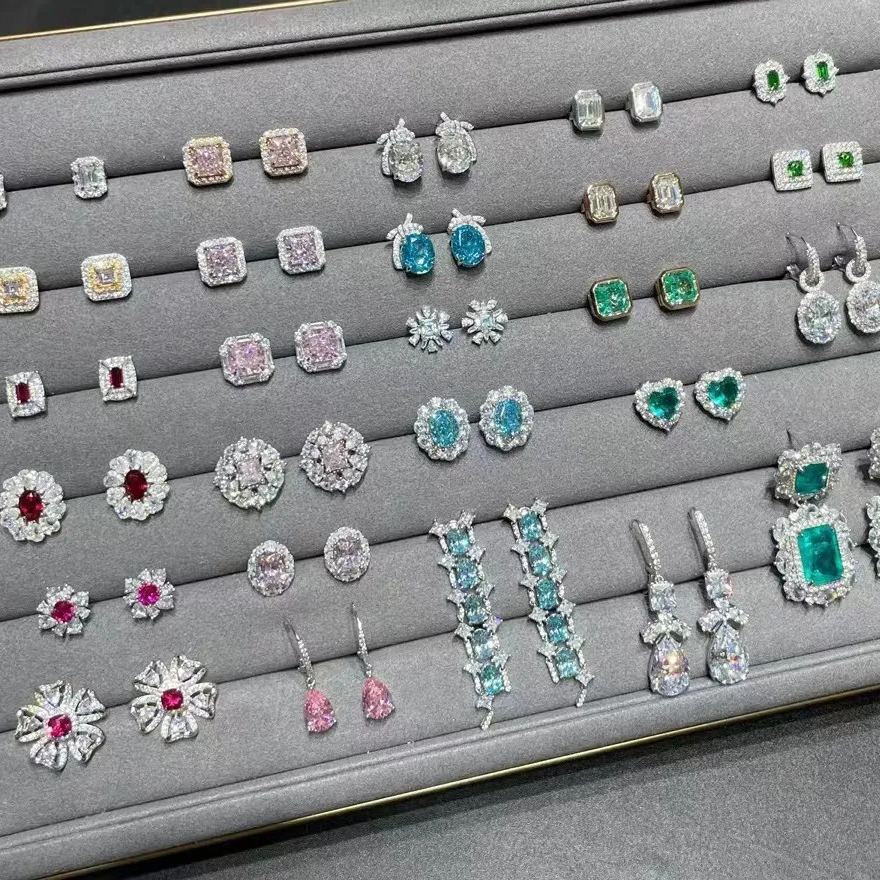 MJYjewelry Colorful Gemstone Earrings Bag