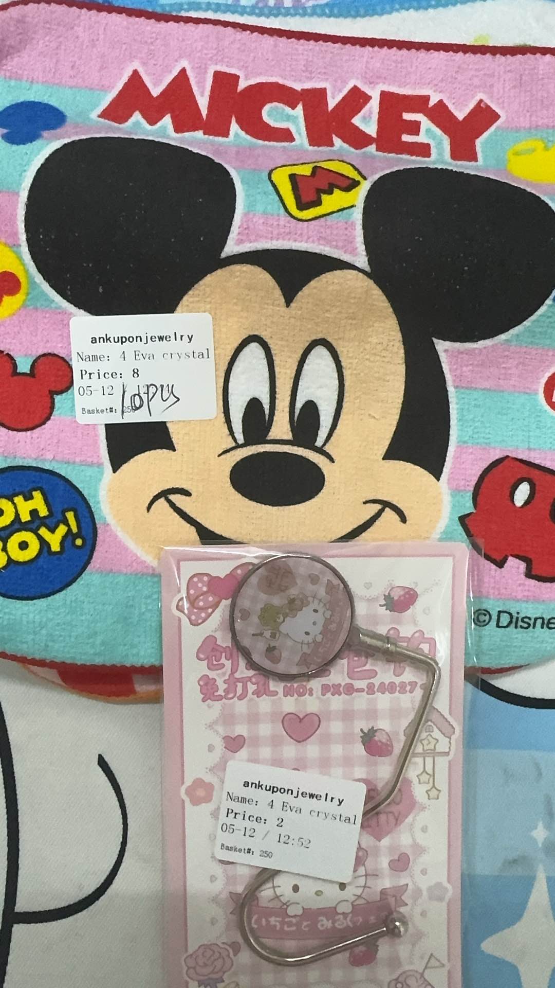 4 Eva crystal   104$-20$paid=84$+10$=94$