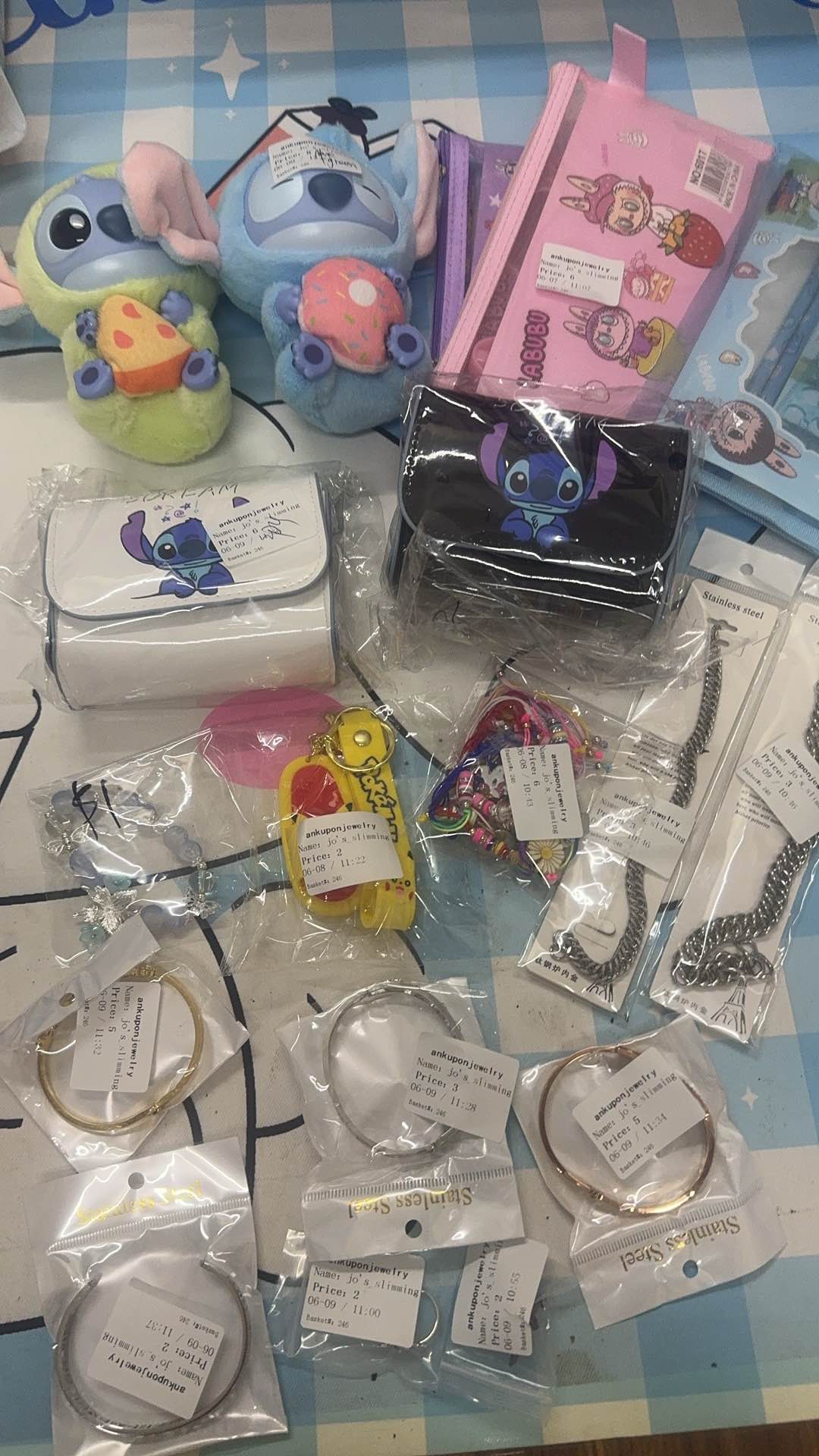 Jo wales $124-$20depoist +$3=$107+111$=218$+71$=289$+54$=343$