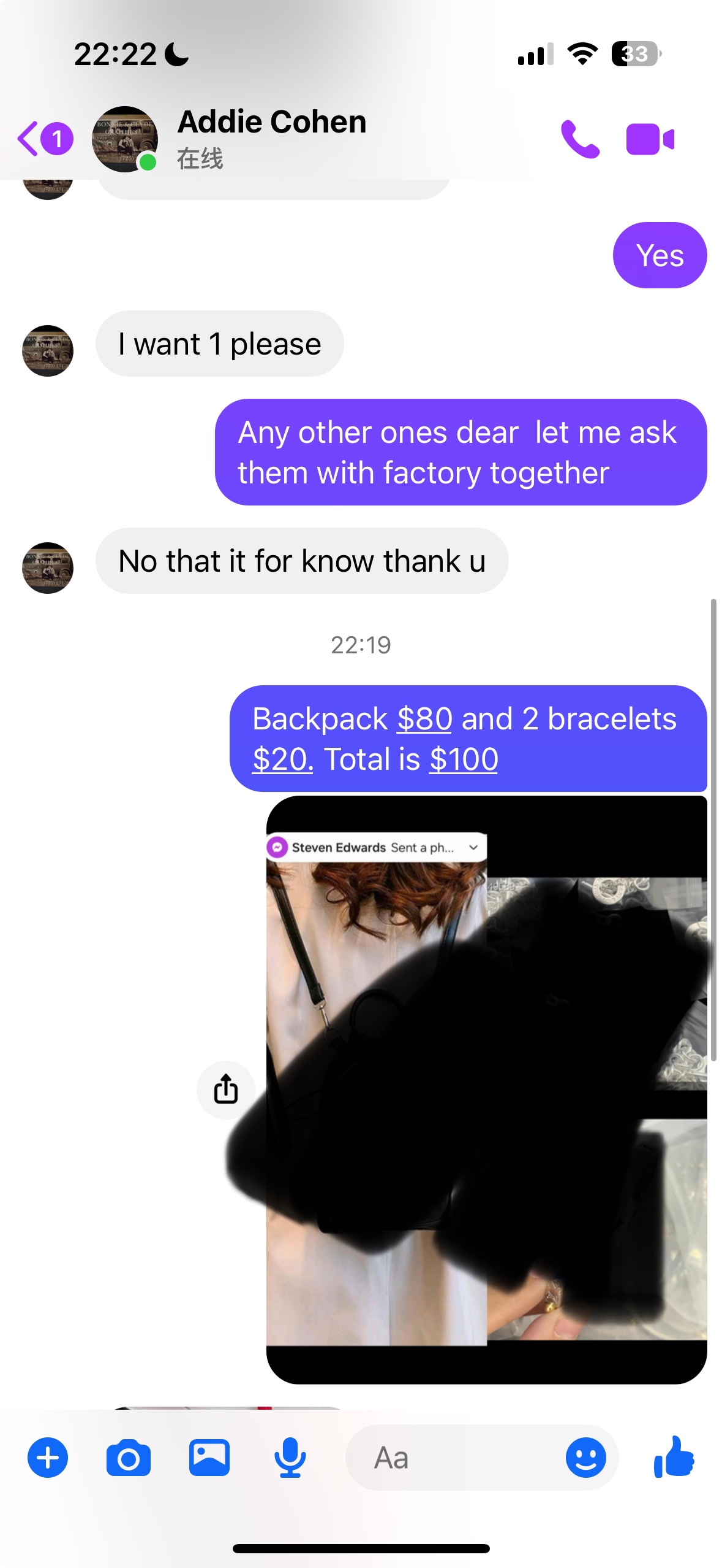 Bonnie $100