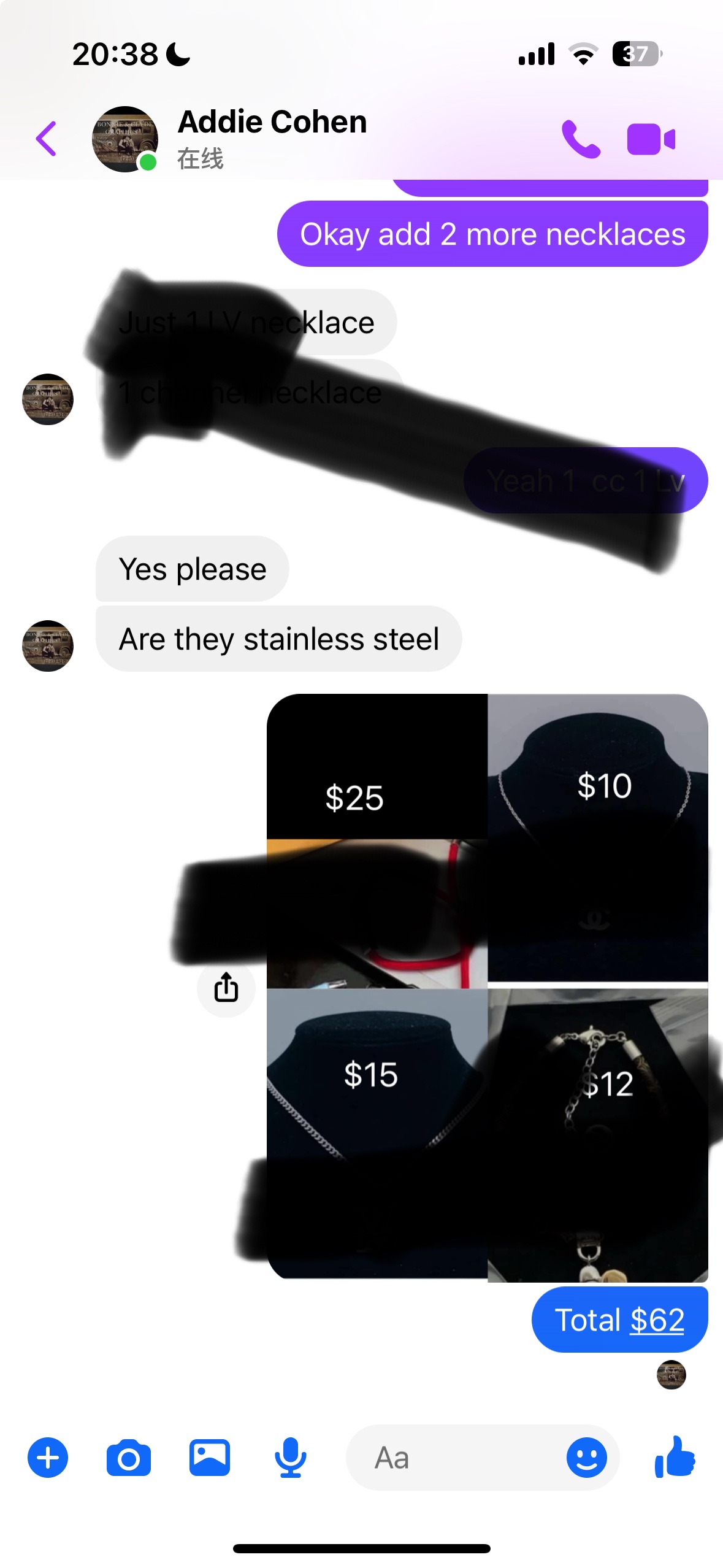 Bonnie $62